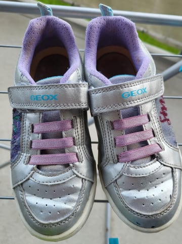 Geox Sneakers "Skylin" in Silber/ Pink