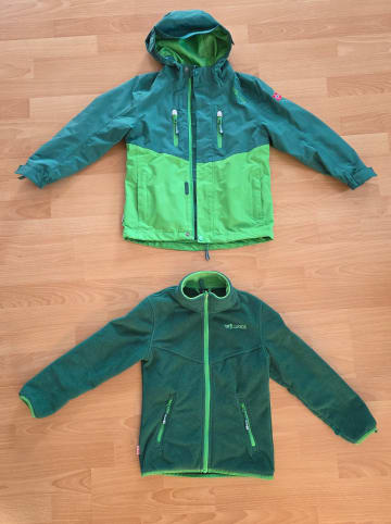 Trollkids 3in1-Funktionsjacke "Bryggen" in Grün