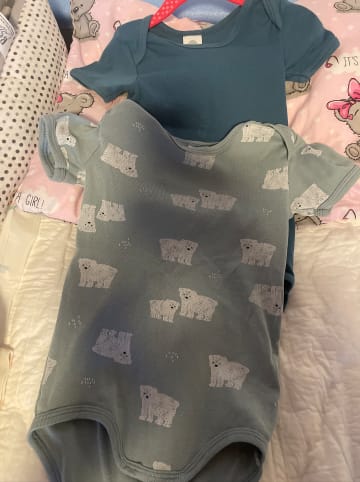 Sanetta 2er-Set: Bodys in Blau