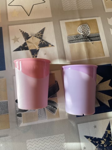 Twistshake 2er-Set: Becher in Rosa/ Lila - 170 ml