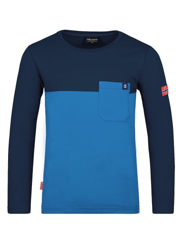 Trollkids Funktionsshirt "Bergen" in Blau/ Dunkelblau