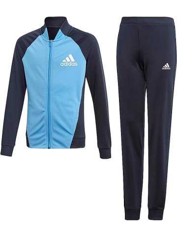 adidas Trainingsanzug "Performance" in Dunkelblau/ Hellblau