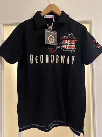 Geographical Norway Poloshirt "Kason" in Schwarz