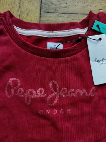 Pepe Jeans Sweatshirt "Winter Rose" in Bordeaux