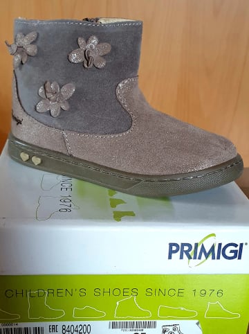 Primigi Leder-Boots in Grau