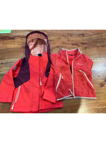 Trollkids 3in1-Funktionsjacke "Preikestolen" in Rot