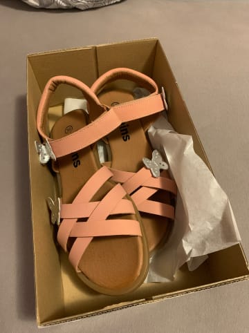 kmins Leder-Sandalen in Rosa