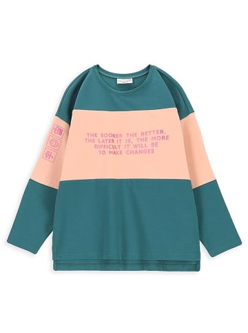 Coccodrillo Longsleeve in Grün/ Rosa