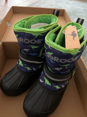 Kangaroos Winterstiefel "Shell" in Schwarz/ Dunkelblau/ Grün