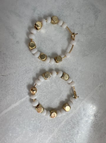 atelier MIU Vergold. Creolen mit Edelsteinen
