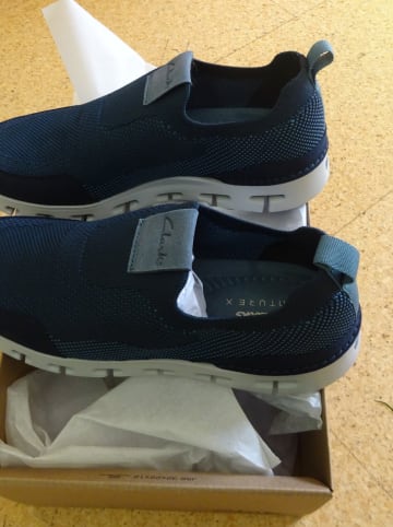 Clarks Slipper "Nature X" in Blau
