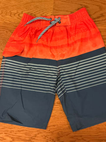 Color Kids Badeshorts in Rot/ Blau