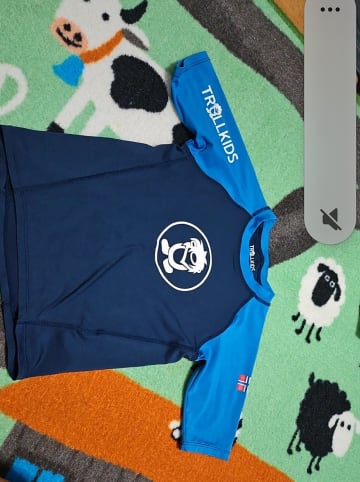 Trollkids Badeshirt "Kvalvika" in Dunkelblau