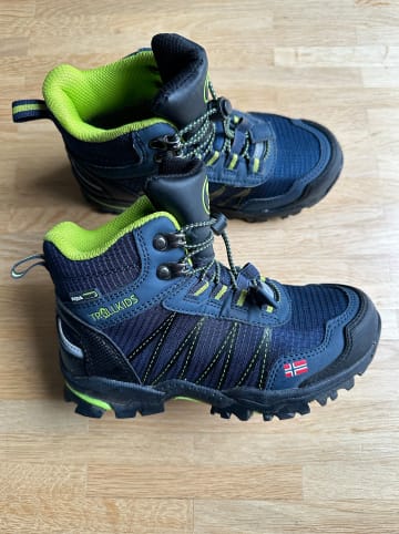 Trollkids Wanderboots "Trolltunga Hiker Mid" in Dunkelblau