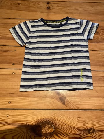 Lemon Beret Shirt in Blau/ Weiß