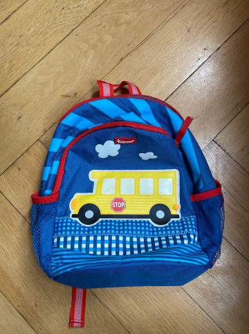 Kidzroom Rucksack "Bus" in Blau/ Bunt - (B)24 x (H)28 x (T)15 cm