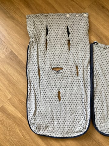 Kaiser Naturfellprodukte Fußsack "Jes Star" in Dunkelblau - (L)90 x (B)42 cm