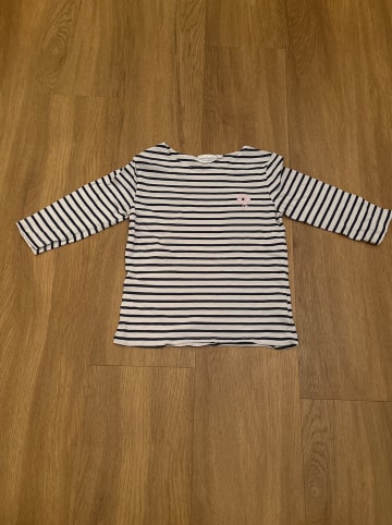 Sense Organics Longsleeve "Louise" in Dunkelblau/ Weiß