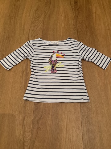 Sense Organics Longsleeve "Louise" in Weiß/ Dunkelblau