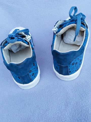 3,0 scream Leder-Sneakers in Blau