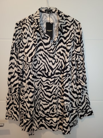 More & More Bluse in Schwarz/ Weiß