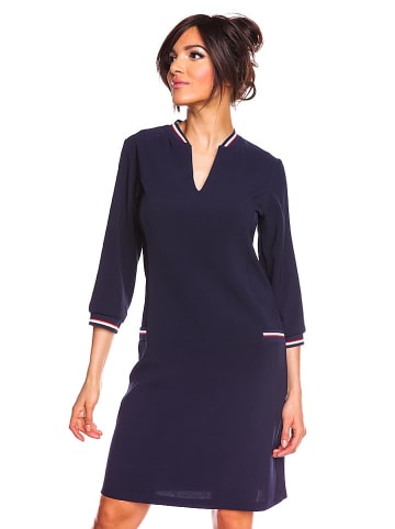 Saint Germain Paris Kleid "Donna" in Dunkelblau