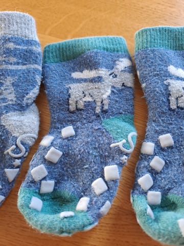 Sterntaler 2er-Set: ABS-Socken "Elch" in Blau