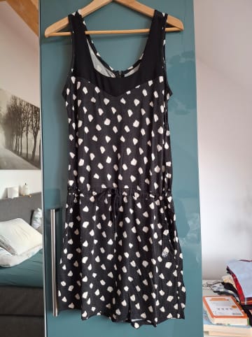 ZipUps Jumpsuit in Schwarz/ Weiß