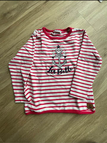 Salt and Pepper Sweatshirt "Voyage" in Rot/ Weiß