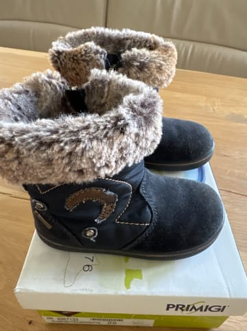 Primigi Leder-Boots in Dunkelblau