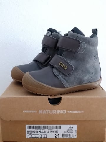 Naturino Leder-Boots "Kleus" in Grau