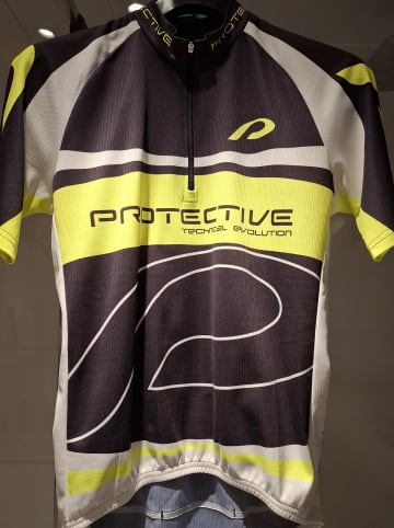 Protective Fahrradtrikot in Schwarz/ Gelb