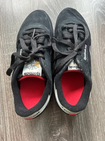 Reebok Leder-Sneakers "Classic" in Schwarz