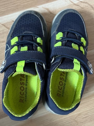 Ricosta Sneakers "Ben" in Dunkelblau/ Neongrün