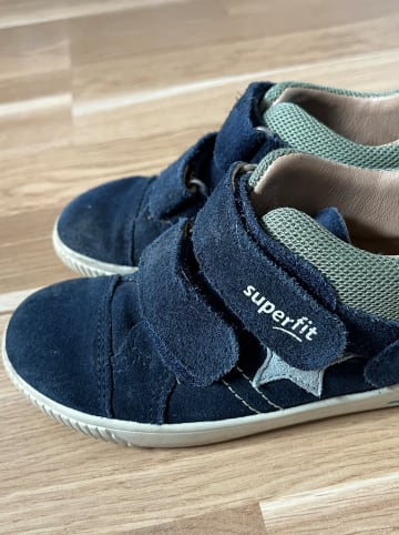 superfit Leder-Lauflernschuhe "Moppy" in Dunkelblau