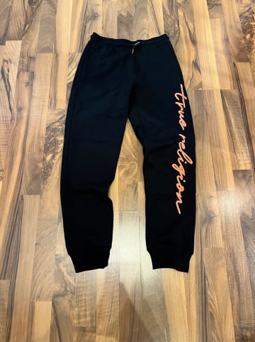 True Religion Sweathose "TR Script Jogger" in Schwarz