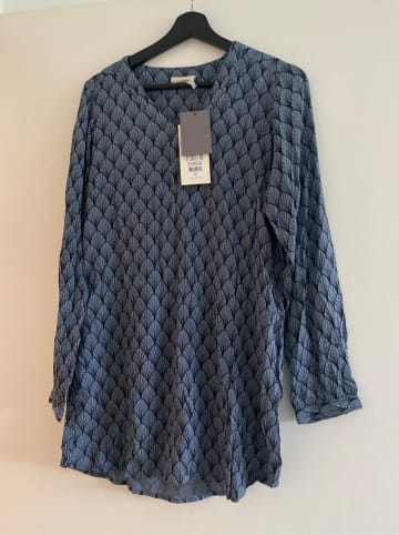 Kaffe Bluse "Olivia" in Blau/ Weiß