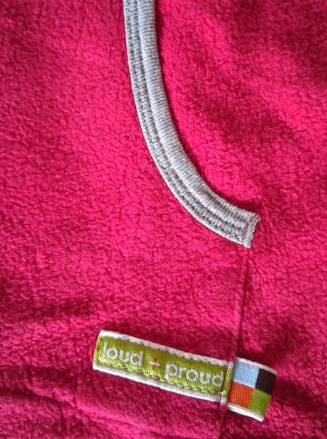 loud + proud Sweatjacke in Rot