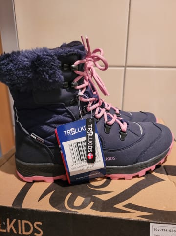 Trollkids Winterboots "Hemsedal" in Dunkelblau