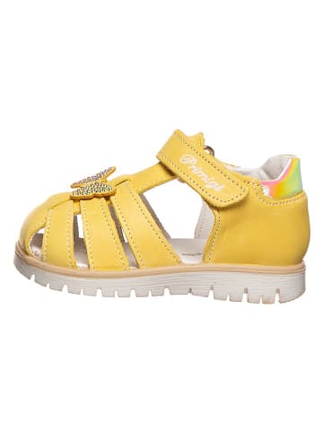 Primigi Leder-Halbsandalen in Gelb