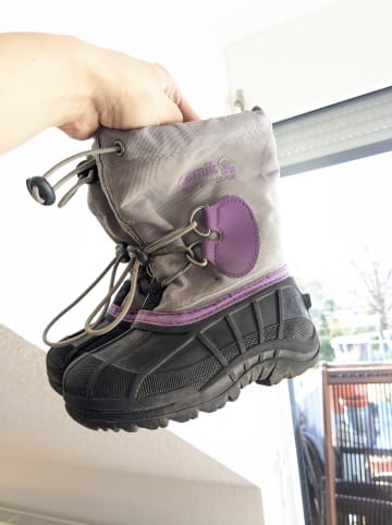 Kamik Kamik Southpole 2 Winterstiefel Schneestiefel mit herausnehmbarer Innenschuh, 25/26, Mauve/Grau