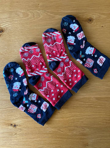 TODO SOCKS 2er-Set: Socken in Schwarz/ Rot