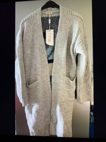 fobya Cardigan in Grau/ Bunt