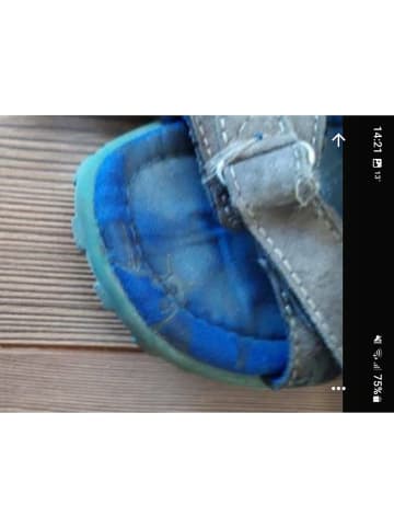Pio Leder-Sandalen in Grau