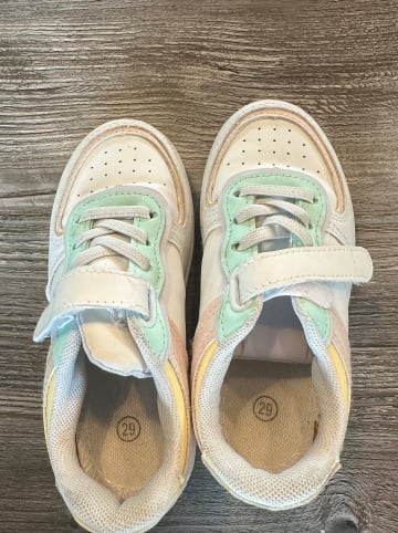 Rock & Joy Sneakers in Weiß/ Rosa/ Türkis