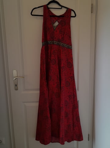 Aller Simplement Kleid in Rot/ Türkis