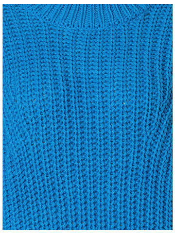 More & More Grobstrickpullover in blau