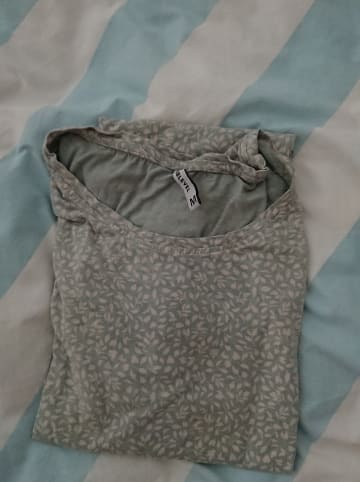 Sublevel Kleid in Grün/ Weiß