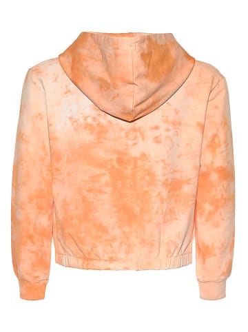 Blue Effect Hoodie in Orange