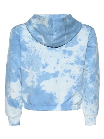 Blue Effect Hoodie in Hellblau/ Weiß